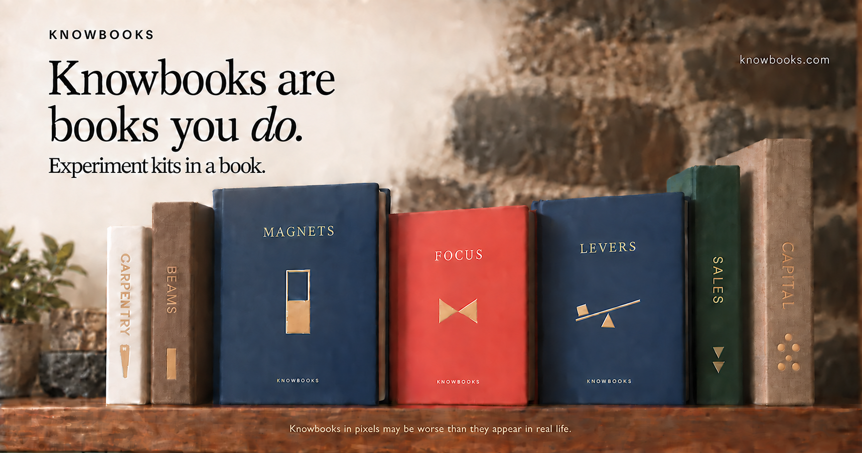 I’m making books with no pages — each one contains tools for 5 physical experiments. Would love 